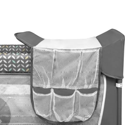 Lionelo - Rejsemadras FLOWER Grey Scandi