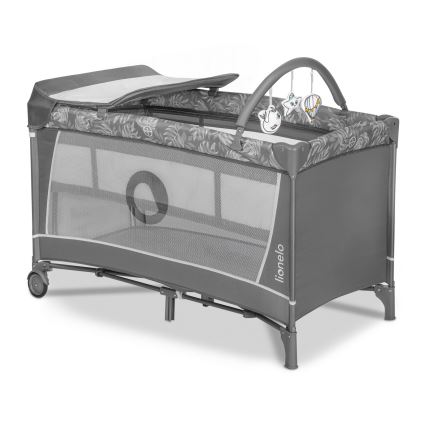 Lionelo - Rejsemadras FLOWER Grey Stone