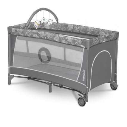Lionelo - Rejsemadras FLOWER Grey Stone