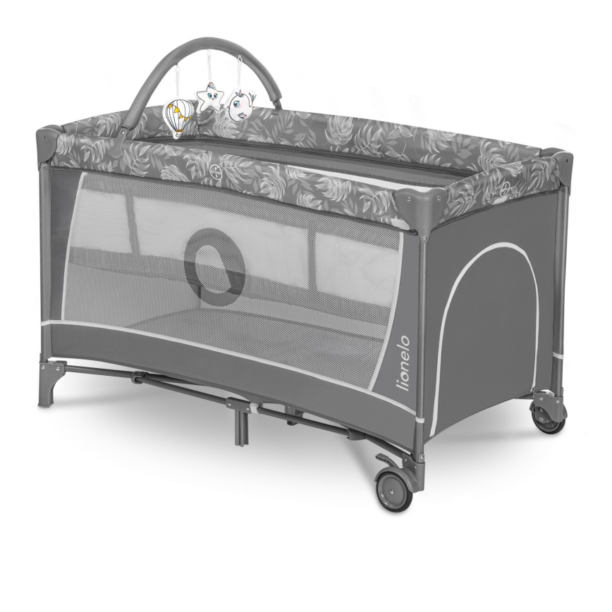 Lionelo - Rejsemadras FLOWER Grey Stone