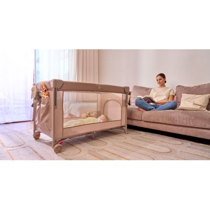 Lionelo - Rejseseng 3-i-1 ELLEN Beige Sand
