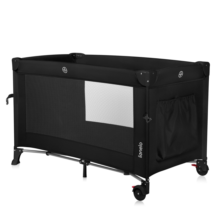 Lionelo - Rejseseng 3-i-1 ELLEN Black Carbon