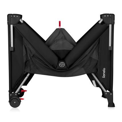 Lionelo - Rejseseng 3-i-1 ELLEN Black Carbon