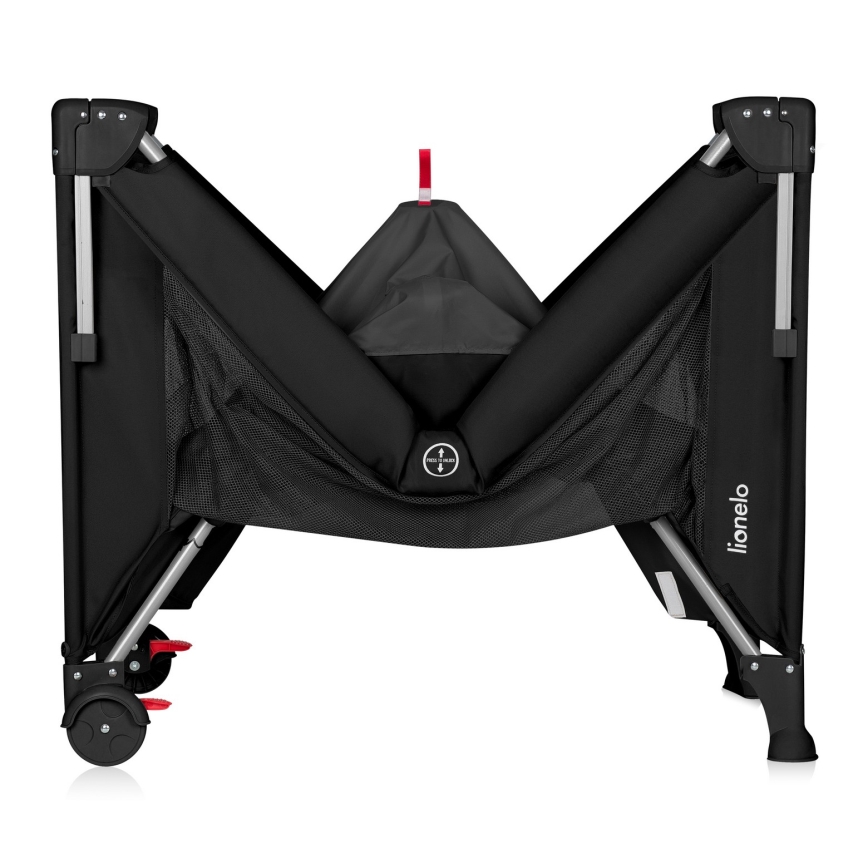 Lionelo - Rejseseng 3-i-1 ELLEN Black Carbon