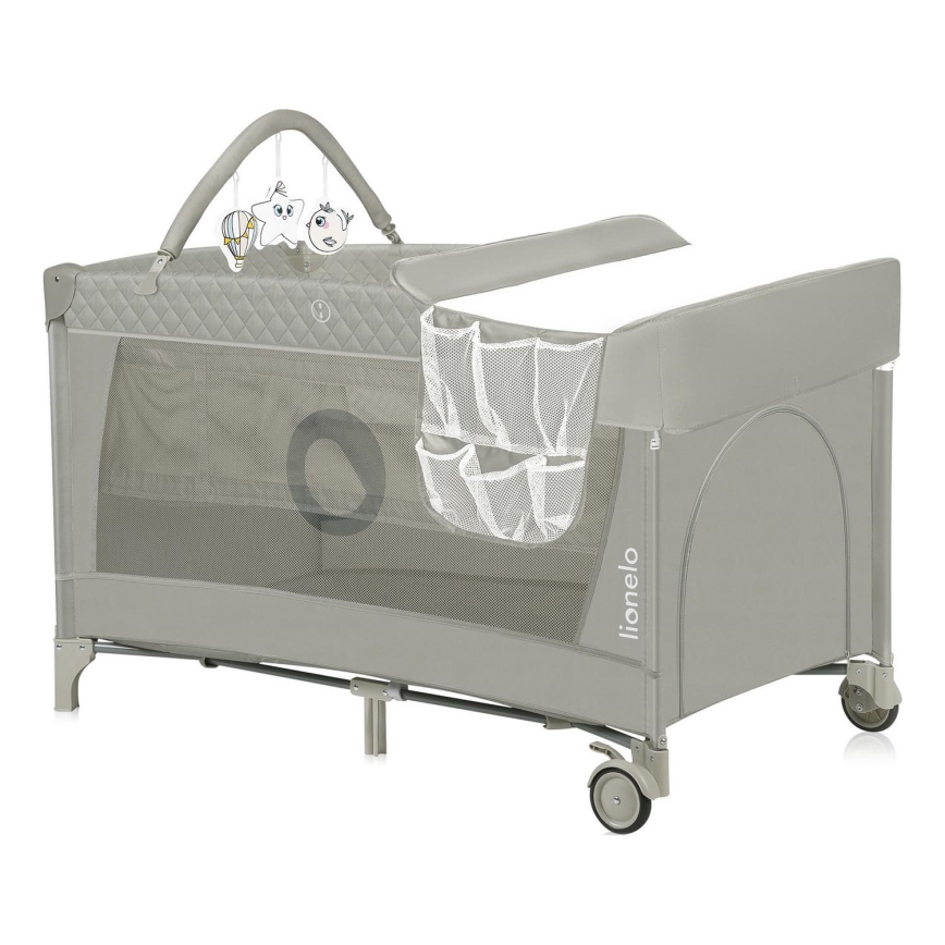 Lionelo - Rejseseng FLOWER Cappuccino