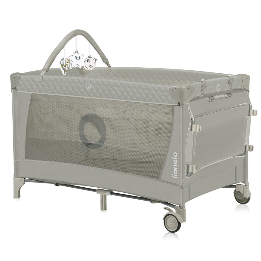 Lionelo - Rejseseng FLOWER Cappuccino