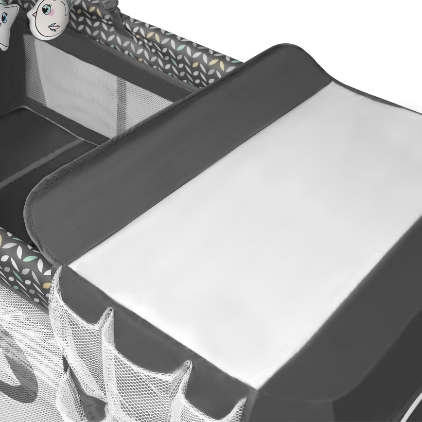 Lionelo - Rejseseng FLOWER Grå Scandi