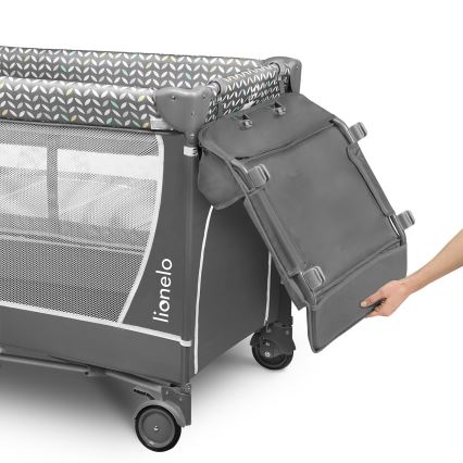 Lionelo - Rejseseng FLOWER Grå Scandi