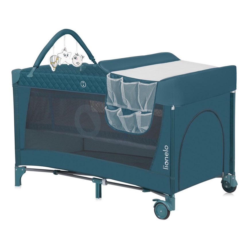 Lionelo - Rejseseng FLOWER Grøn Turkis