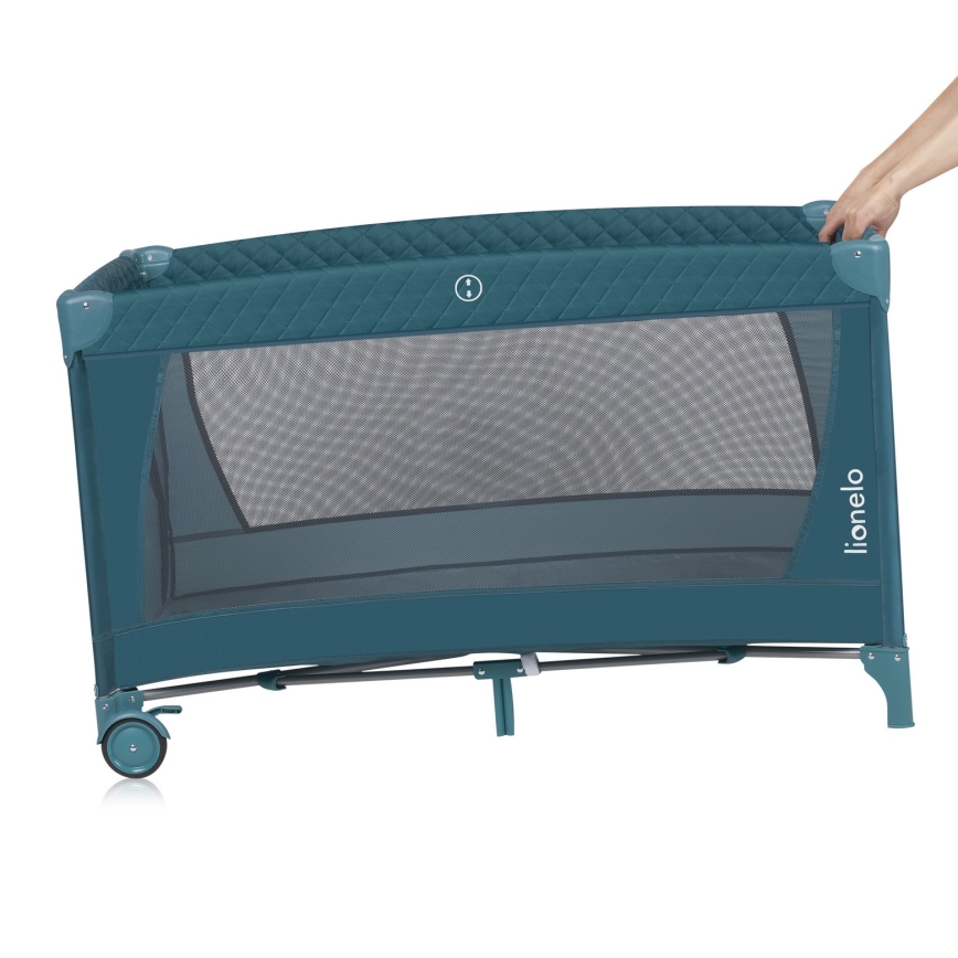 Lionelo - Rejseseng FLOWER Grøn Turkis