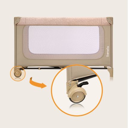 Lionelo - Rejseseng JASMIN EASY FOLD Beige Sand