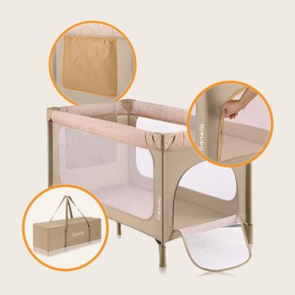 Lionelo - Rejseseng JASMIN EASY FOLD Beige Sand