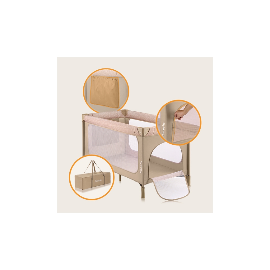 Lionelo - Rejseseng JASMIN EASY FOLD Beige Sand