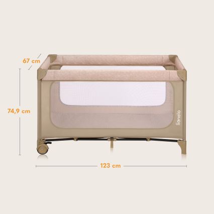 Lionelo - Rejseseng JASMIN EASY FOLD Beige Sand