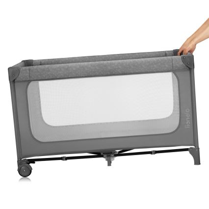 Lionelo - Rejseseng JASMIN EASY FOLD Grey Stone