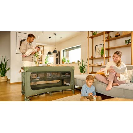 Lionelo - Rejseseng JASMIN EASY FOLD Grøn Oliven