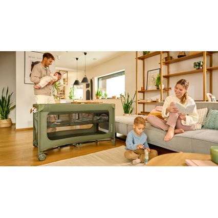 Lionelo - Rejseseng JASMIN EASY FOLD Grøn Oliven