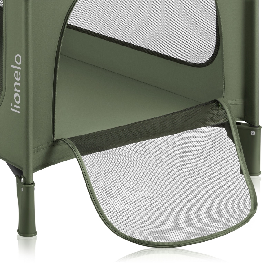 Lionelo - Rejseseng JASMIN EASY FOLD Grøn Oliven