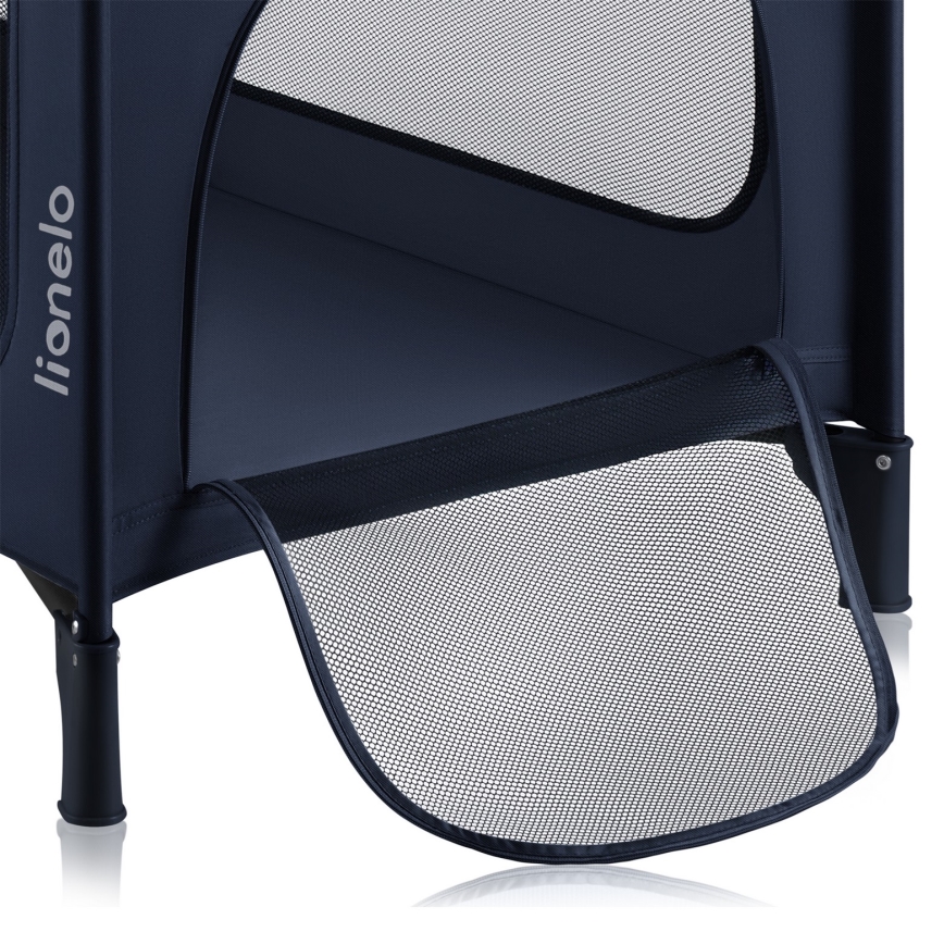 Lionelo - Rejseseng JASMIN EASY FOLD Navy Blue