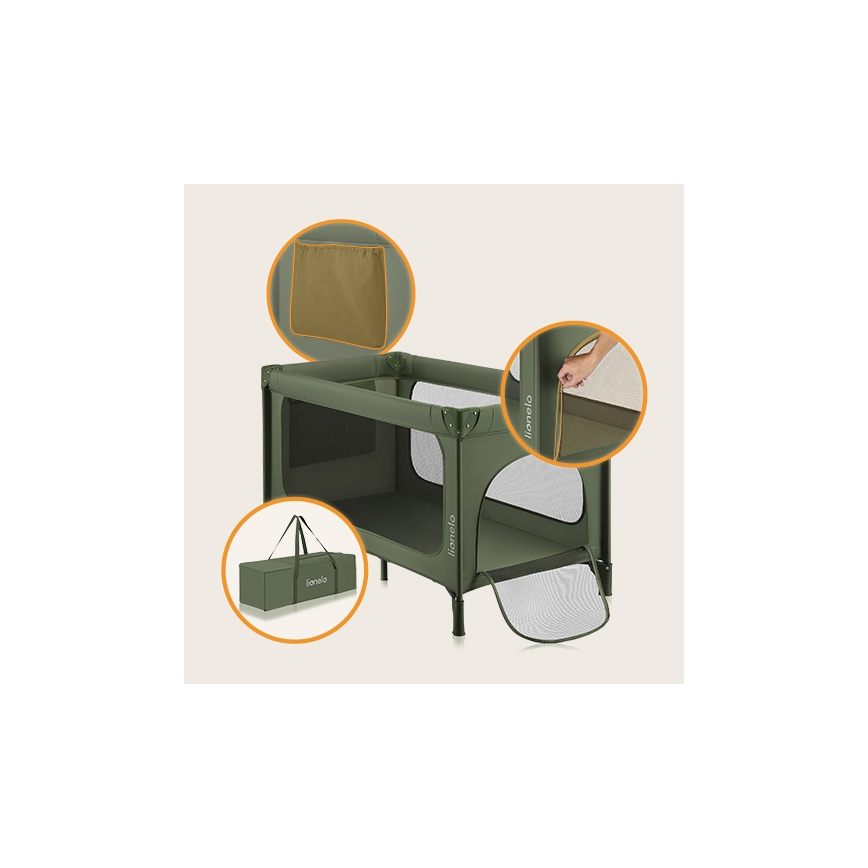 Lionelo - Rejseseng JASMIN EASY FOLD Oliven
