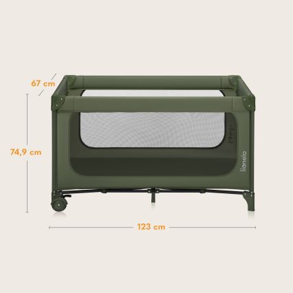 Lionelo - Rejseseng JASMIN EASY FOLD Oliven