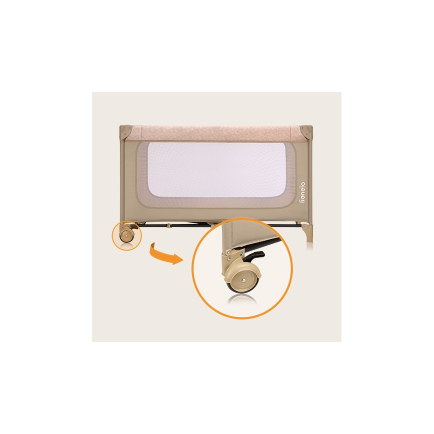 Lionelo - Rejseseng JASMIN EASY FOLD Sandbeige