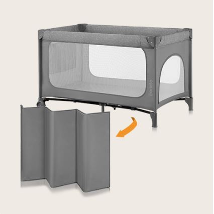 Lionelo - Rejseseng JASMIN EASY FOLD Stengrå