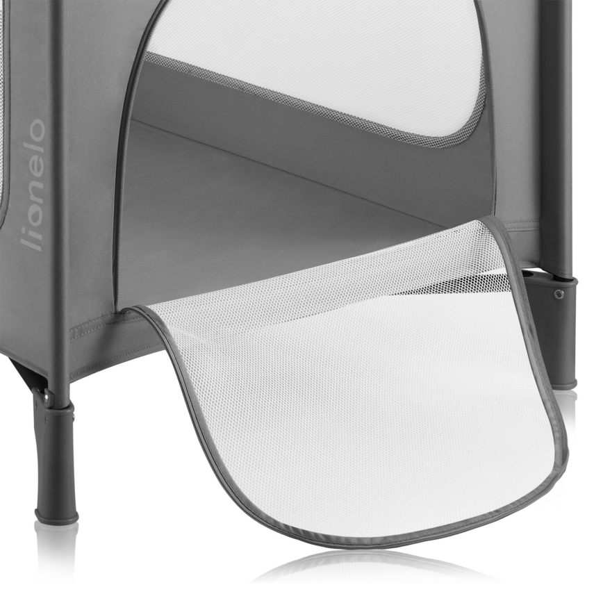 Lionelo - Rejseseng JASMIN EASY FOLD Stengrå