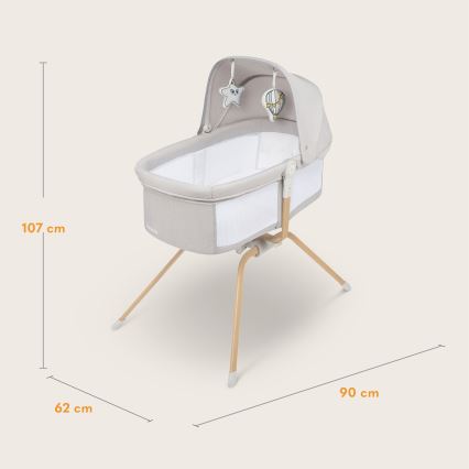 Lionelo - Rejseseng MALIN EVO Beige Natural