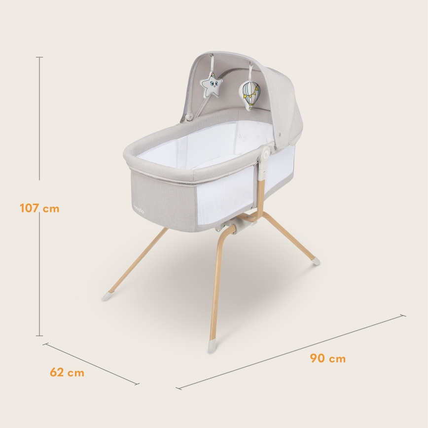 Lionelo - Rejseseng MALIN EVO Beige Natural