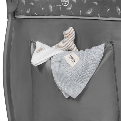 Lionelo - Rejseseng STEFI PLUS Grå Hvid