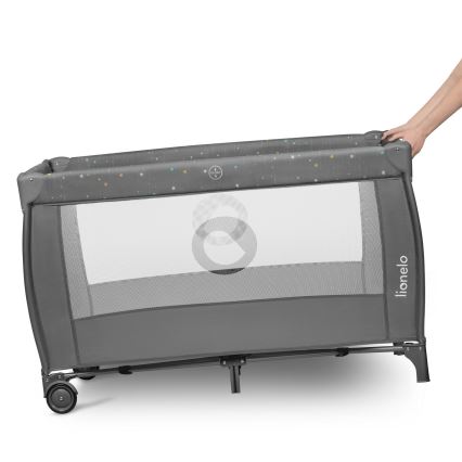 Lionelo - Rejseseng STEFI PLUS Grå multifarvet