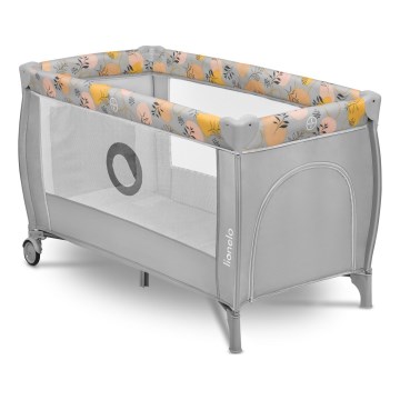 Lionelo - Rejseseng STEFI PLUS lyserød/gul