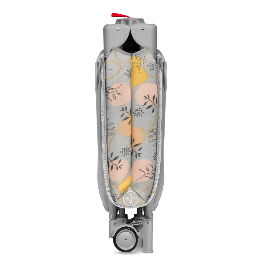 Lionelo - Rejseseng STEFI PLUS lyserød/gul