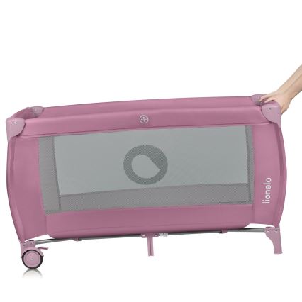 Lionelo - Rejseseng STEFI PLUS Pink Magnolia