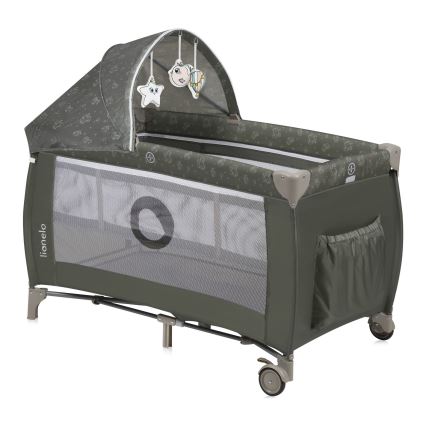 Lionelo - Rejseseng SVEN PLUS Beige/Olive