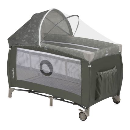 Lionelo - Rejseseng SVEN PLUS Beige/Olive