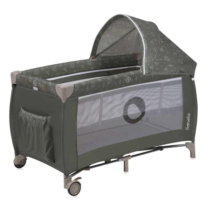 Lionelo - Rejseseng SVEN PLUS Beige/Olive