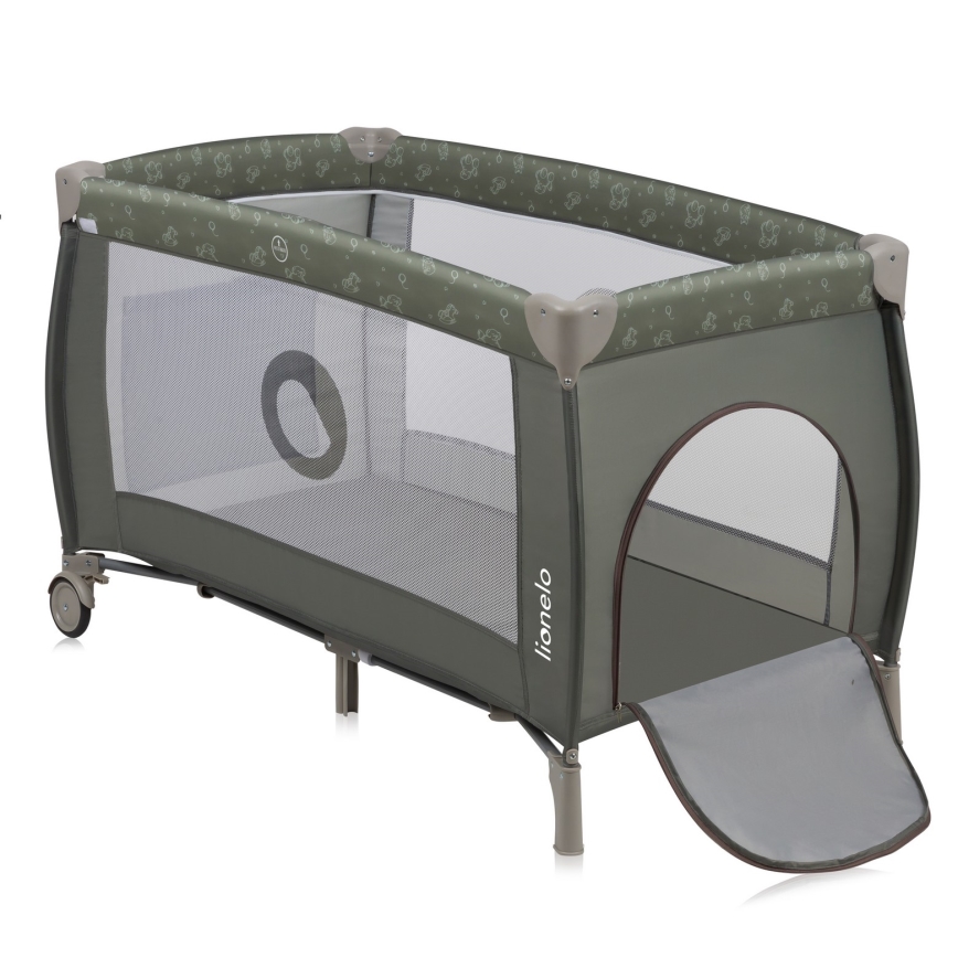 Lionelo - Rejseseng SVEN PLUS Beige/Olive