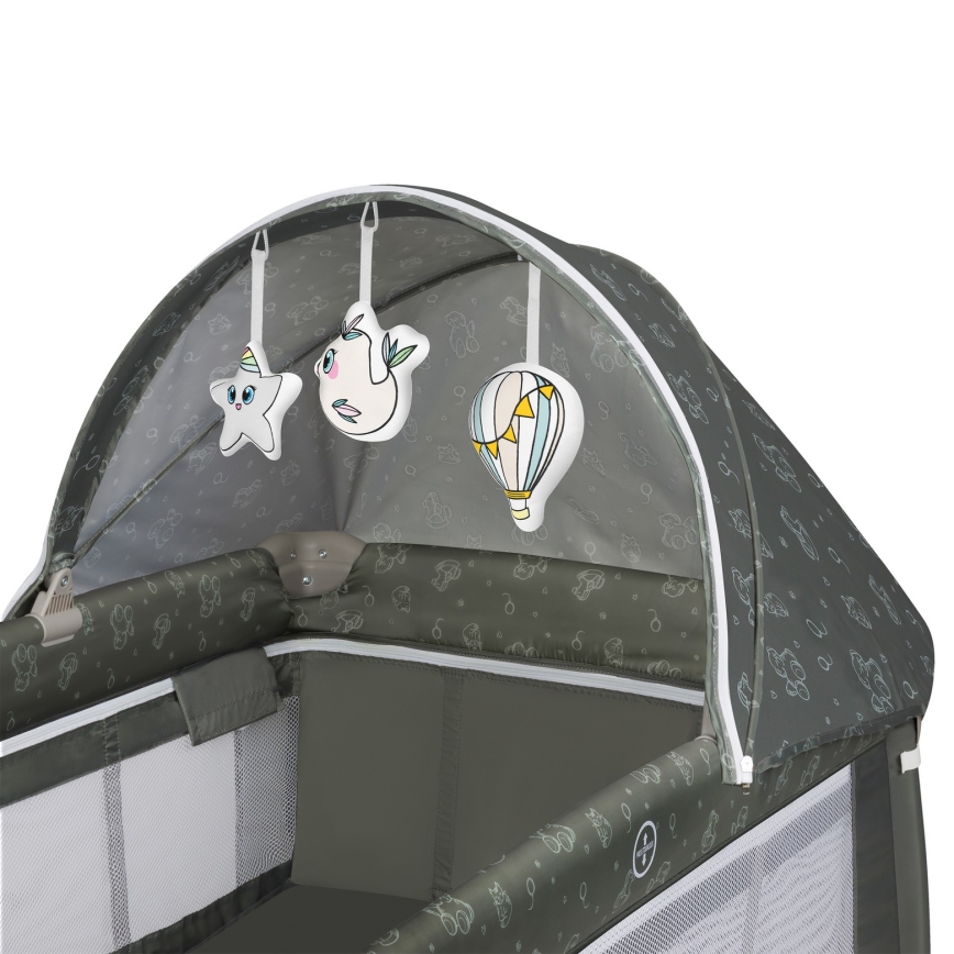 Lionelo - Rejseseng SVEN PLUS Beige Oliven