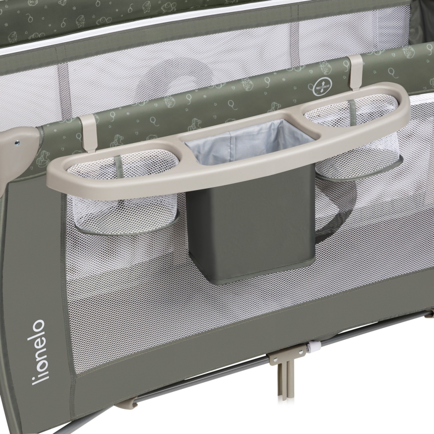 Lionelo - Rejseseng SVEN PLUS Beige Oliven