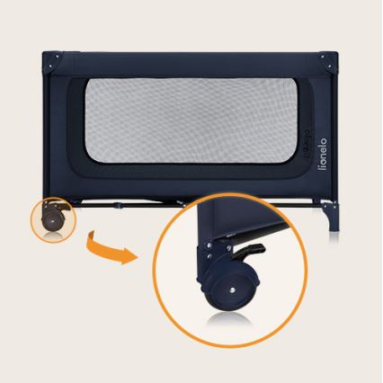 Lionelo - Rejsevugge JASMIN EASY FOLD Navyblå