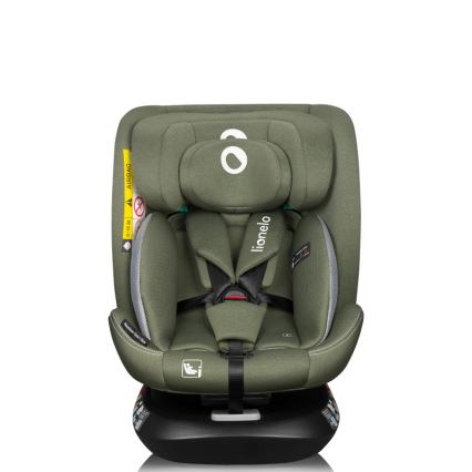 Lionelo - Drejbar autostol med base BASTIAAN ONE i-Size 40-150 cm Olivegrøn