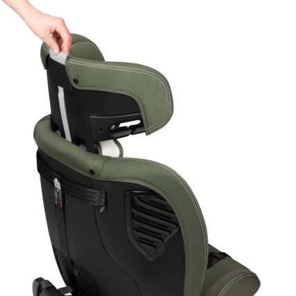 Lionelo - Drejbar autostol med base BASTIAAN ONE i-Size 40-150 cm Olivegrøn