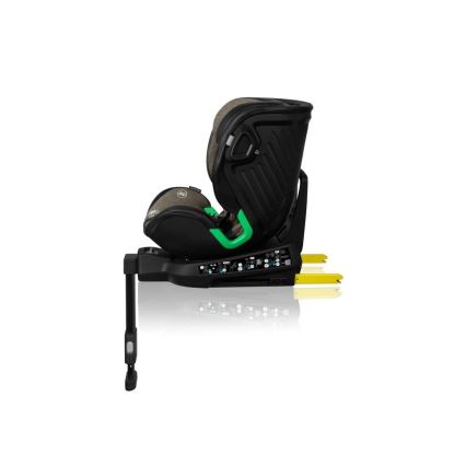 Lionelo - roterbar autostol med base HARMONY i-Size 40-150 cm sort/olivengrøn