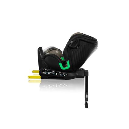 Lionelo - roterbar autostol med base HARMONY i-Size 40-150 cm sort/olivengrøn