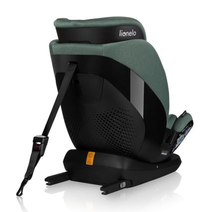 Lionelo - Drejbar autostol med base LAVENDER i-Size 76-150 cm Pistaciegrøn