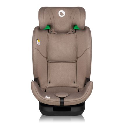 Lionelo - Roterbar bilbarnestol med base LAVENDER i-Size 76-150 cm Beige Latte