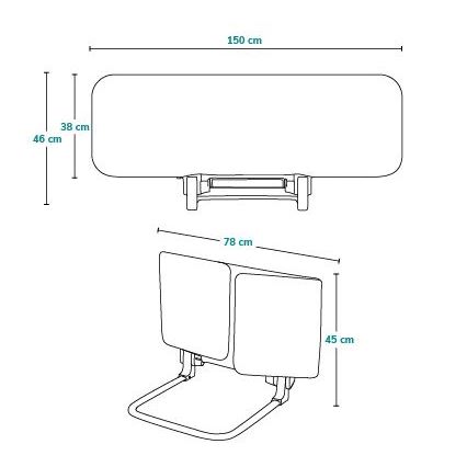 Lionelo - Sengehest LORA XL mørkegrå