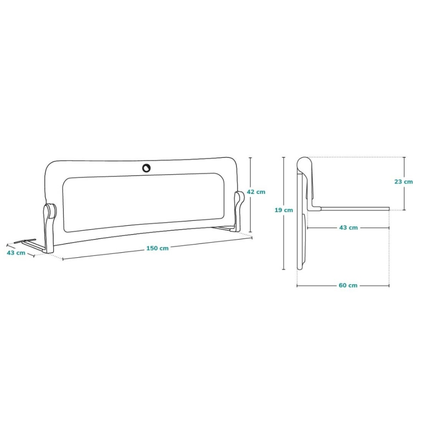 Lionelo - Sengehest til seng i EVA, beige